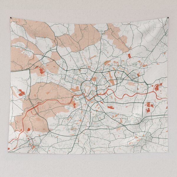 Artikelvorschau, Krakau Stadtplan von Polen - Bohemian entworfen und verkauft von deMAP.