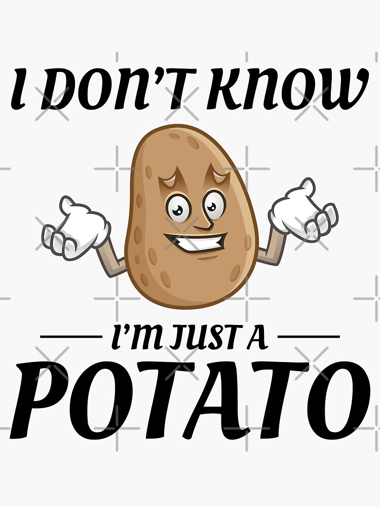 "Potato Farmer Farming Farm Agriculture Funny" Sticker for Sale by