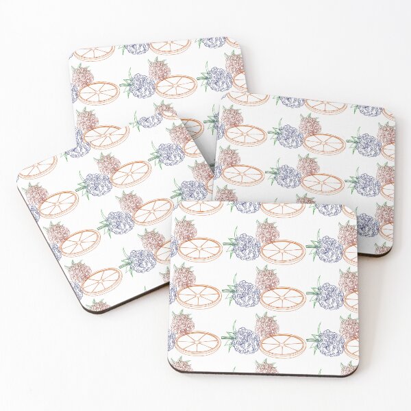 Item preview, berries blackberry raspberry and orange designed and sold by Zhanna Lenivaya.