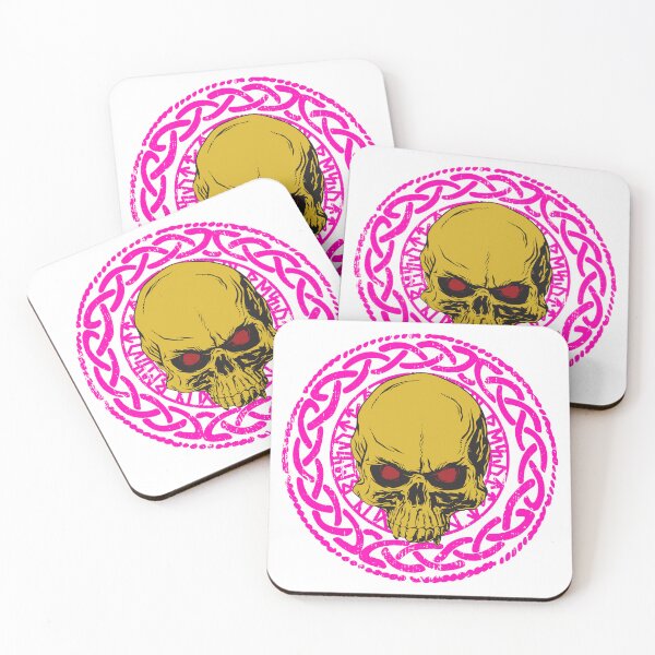 Item preview, Norse Viking skull in an ornament Norse deities valkyries designed and sold by ReneMM.