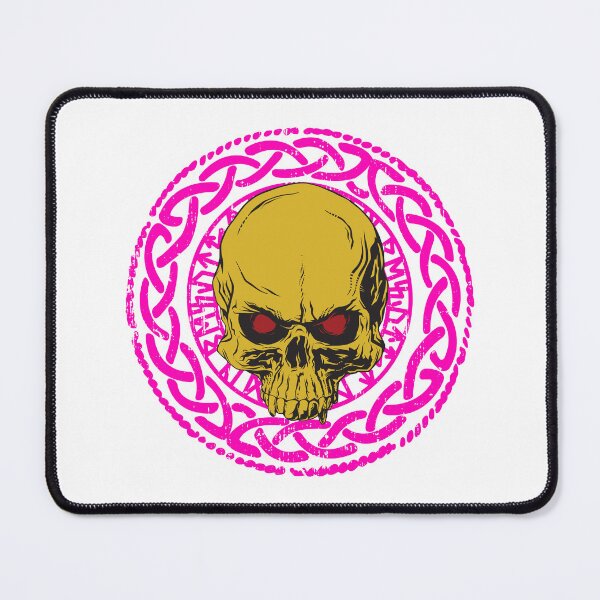 Item preview, Norse Viking skull in an ornament Norse deities valkyries designed and sold by ReneMM.