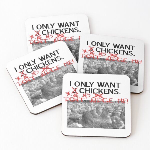 Item preview, I Only Want Chickens designed and sold by Bunny Loven.