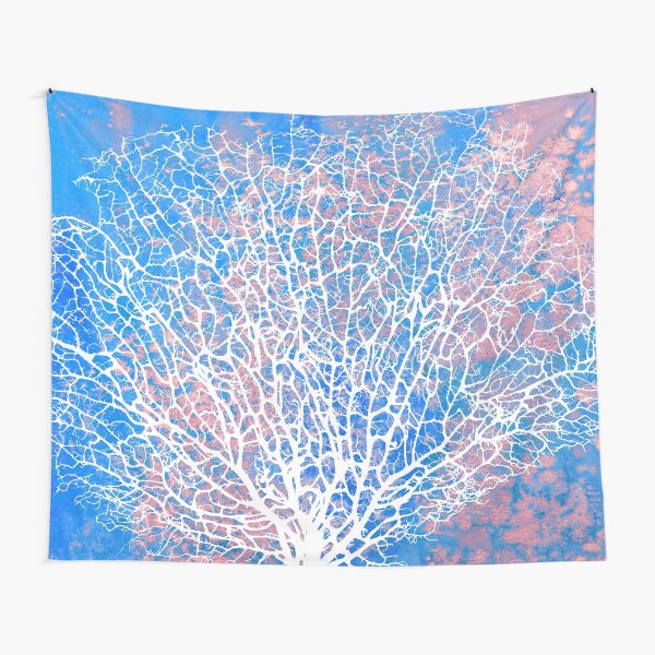 Abstract sea fan coral Tapestry