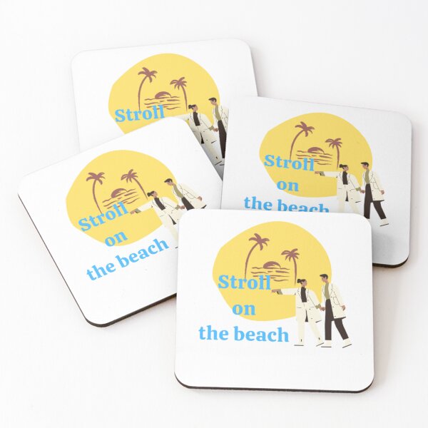 Item preview, Stroll on the beach surfing lovers, Stroll On The Beach Hawaii stickers designed and sold by m-m-rstore.