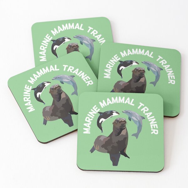 Item preview, Marine Mammal Trainer , Marine Mammal Trainer Illustration – Ocean Wildlife Caregiver Art Print designed and sold by PrettylittlepastelUk.