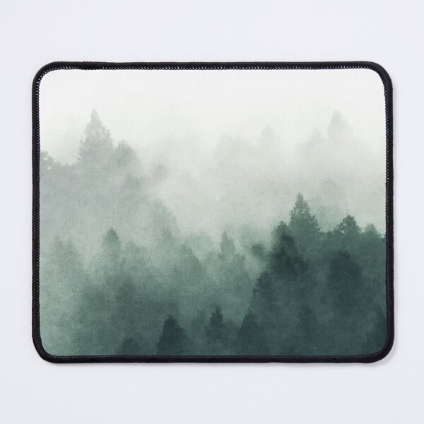 Item preview, Misty Forest Drawing, Dark Green Misty forest, Misty Green Forest Aesthetic, Foggy Misty Green Forest Aesthetic designed and sold by Paintcorner.