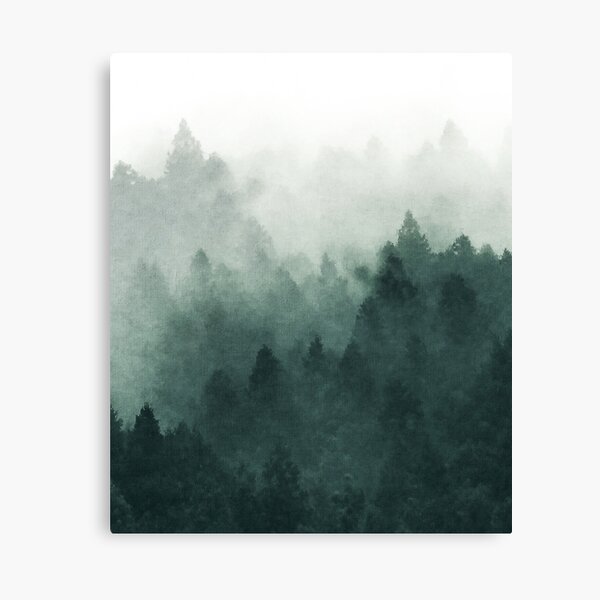 Item preview, Misty Forest Drawing, Dark Green Misty forest, Misty Green Forest Aesthetic, Foggy Misty Green Forest Aesthetic designed and sold by Paintcorner.
