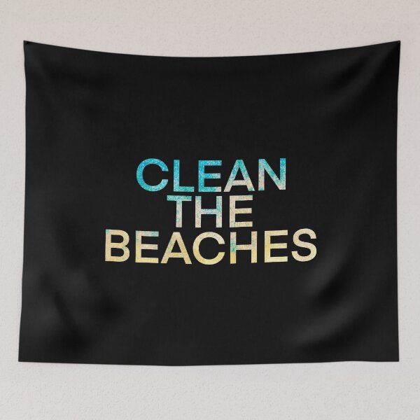 Item preview, Clean the Beaches, Save the Ocean Sticker designed and sold by DesignsByPw.