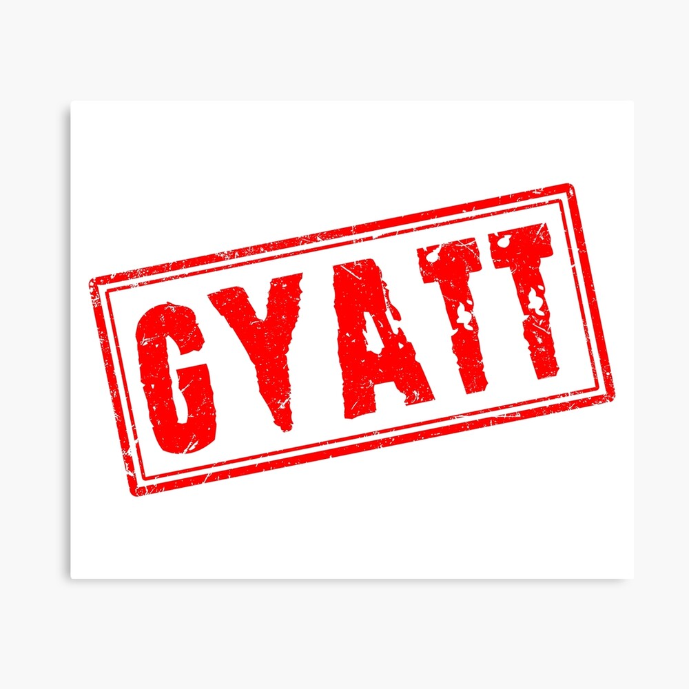 Póster for Sale con la obra «GYATT (sello retro vintage)» de SassyClassyMe  | Redbubble