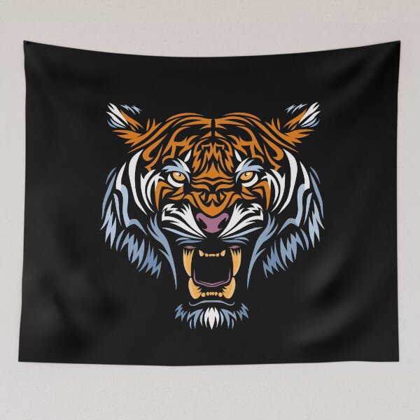 Item preview, Tribal tiger face designed and sold by albertocubatas.