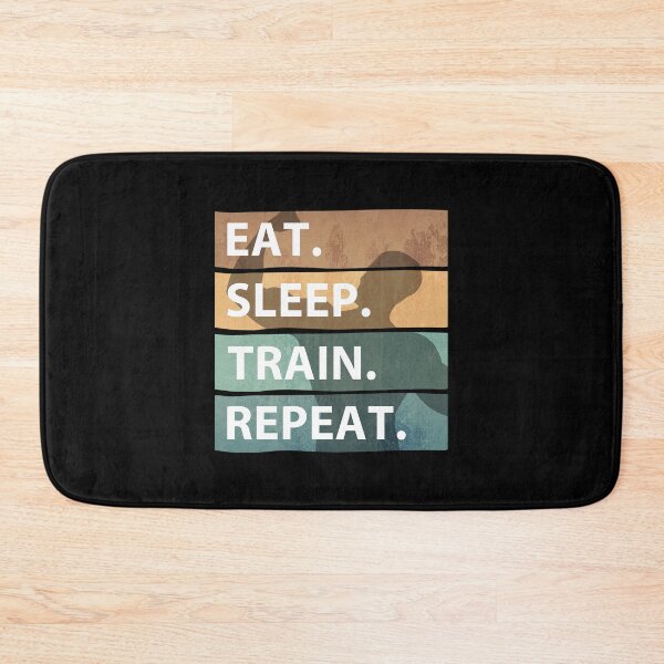 Aperçu de l'œuvre MANGER. SOMMEIL. TRAIN. RÉPÉTER. - RÉPÉTITION DU TRAIN DE SOMMEIL créée et vendue par MOONINSPIRATION.