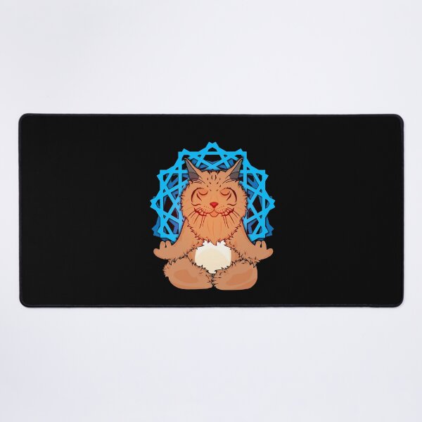 Item preview, Maine Coon Cat Meditating Yoga Gift Women Meditate Cat designed and sold by DSWShirts.