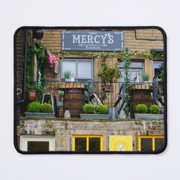 Item preview, Mercy's Mens Old Fashioned Barbershop - Holmfirth, UK designed and sold by BritishYank.