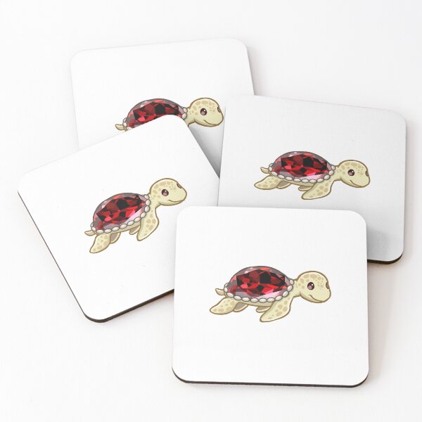 Item preview, Garnet Cute Sea Turtle Sticker designed and sold by 10six.