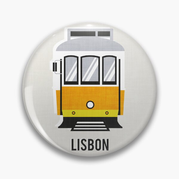 Item preview, Lisbon trams // beige background lemon lime and marigold transport designed and sold by SelmaCardoso.