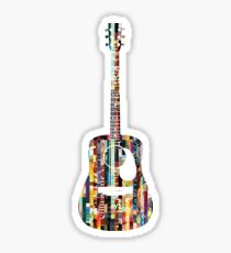 Acoustic Guitar Sticker