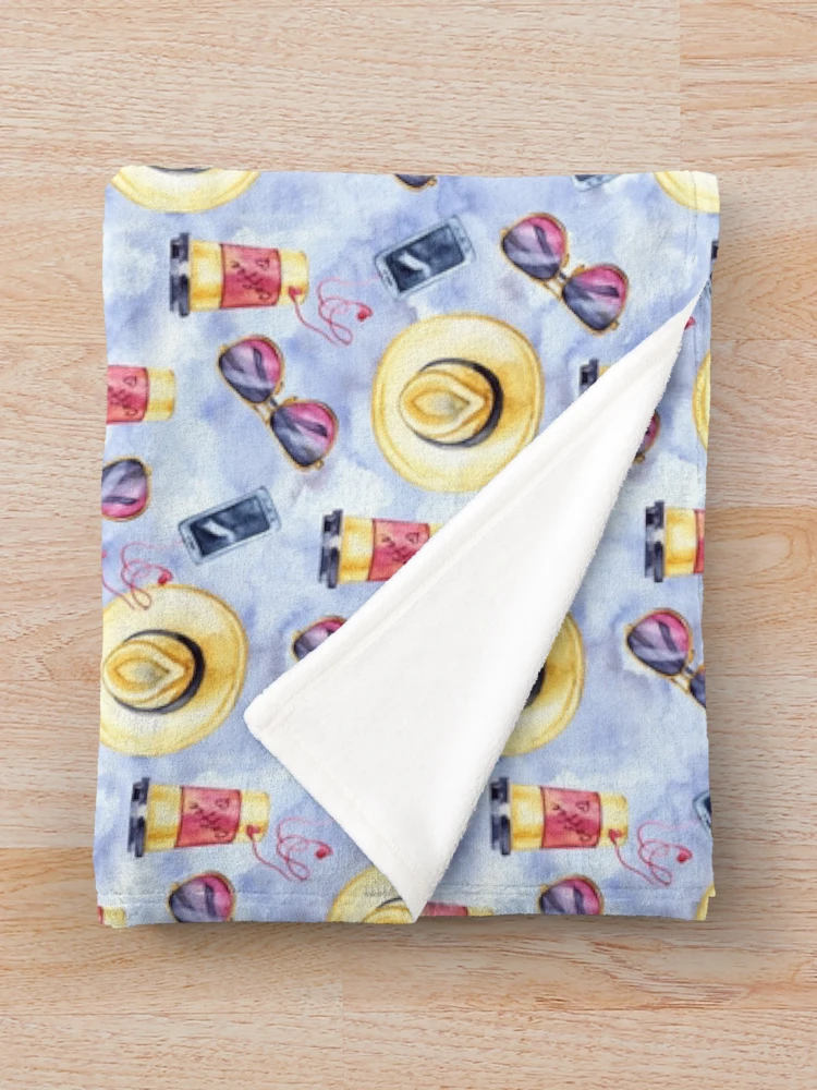 Thumbnail 3 of 6, Throw Blanket, Summer Travel Pattern designed and sold by PatternTale.
