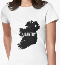Bantry, Ireland Silhouette Women's Fitted T-Shirt