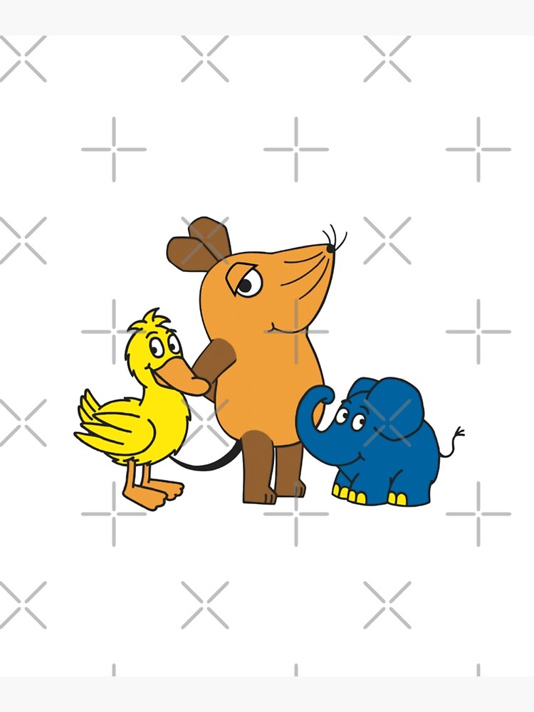 "The Show with the Mouse Friends Die Sendung mit der Maus" Poster for Sale by Dreezu Redbubble