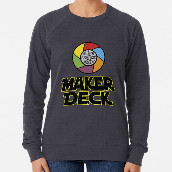 MakerDeck SW QR Logo  Lightweight Sweatshirt