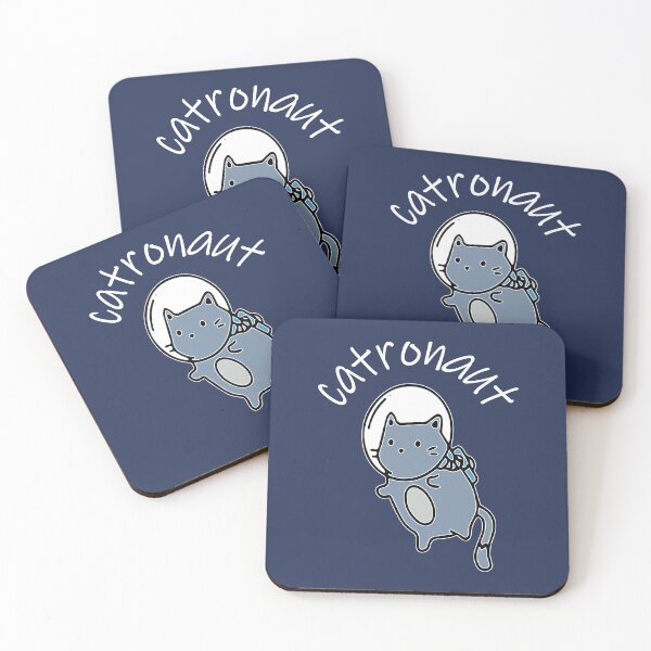 Item preview, catronaut astrocat galacticat astronaut blue cat designed and sold by XXgooddeedXX.