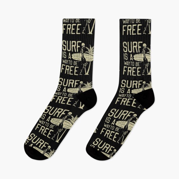 Item preview, Surf Is A Way To Be Free With Skeleton For Summer Season And Sea Lovers designed and sold by NAJRAN.