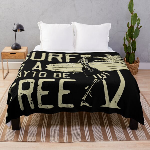 Item preview, Surf Is A Way To Be Free With Skeleton For Summer Season And Sea Lovers designed and sold by NAJRAN.