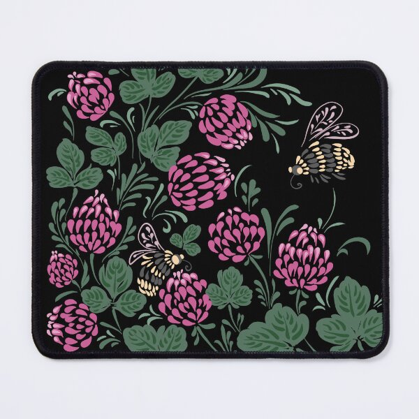 Item preview, Bumblebees Clover Flowers Floral Retro Ukrainian Vyshyvanka designed and sold by r-silver.