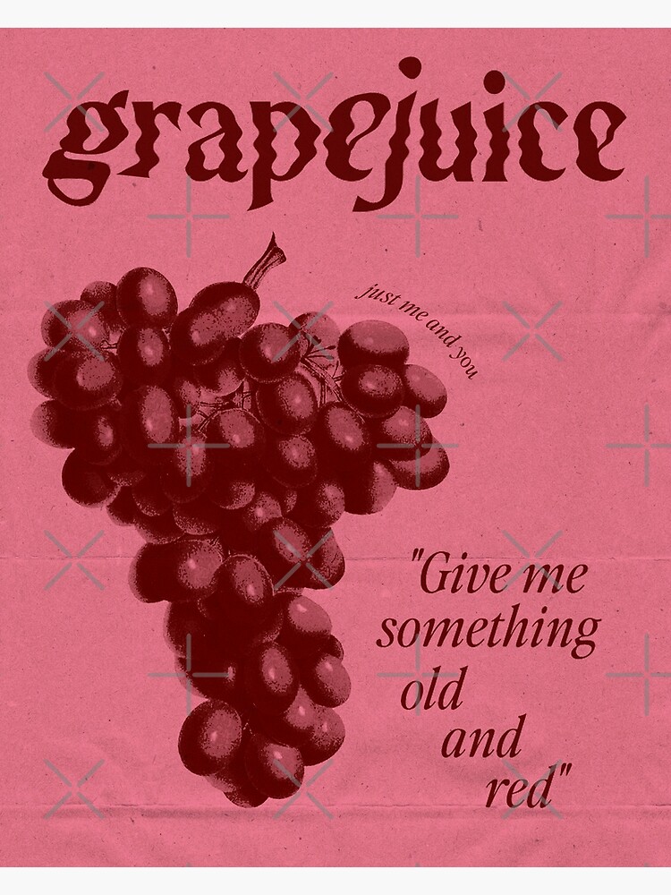 Harrys House Grapejuice Poster