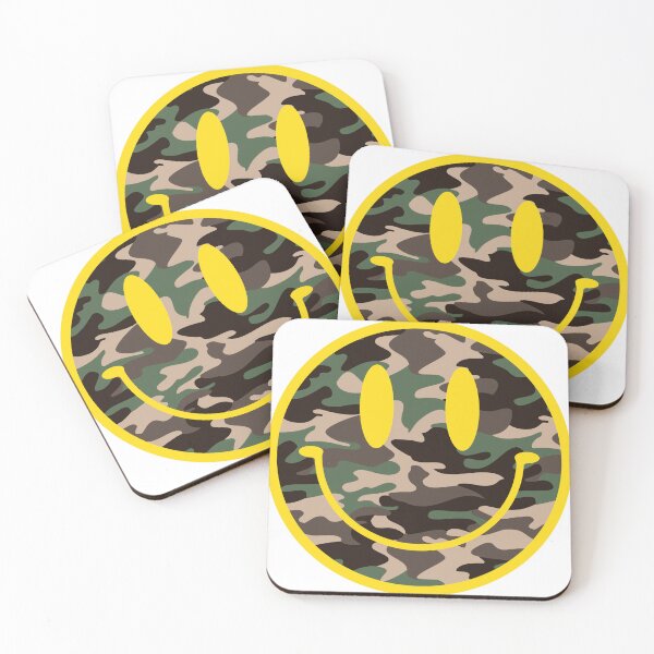 Item preview, Camo Smiley Face designed and sold by Isa Daniels.