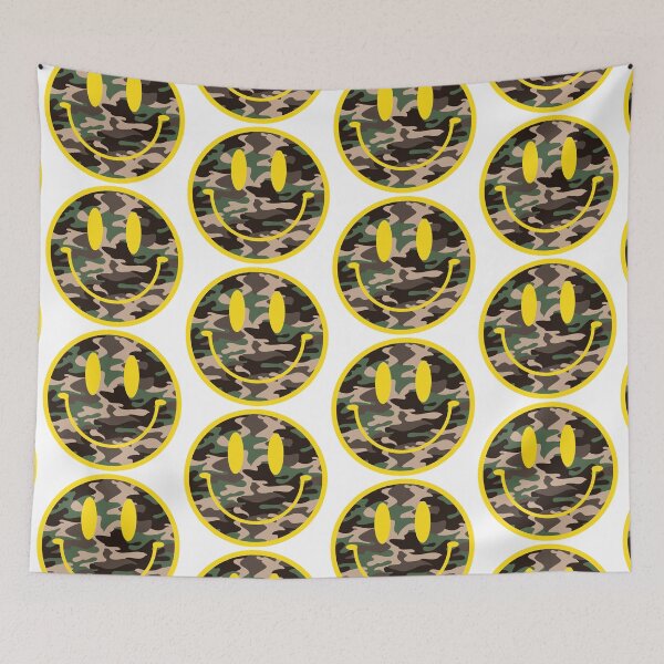 Item preview, Camo Smiley Face designed and sold by Isa Daniels.