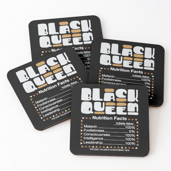Item preview, Juneteenth Black Queen Nutrition Facts 1865 African American designed and sold by ollalla.