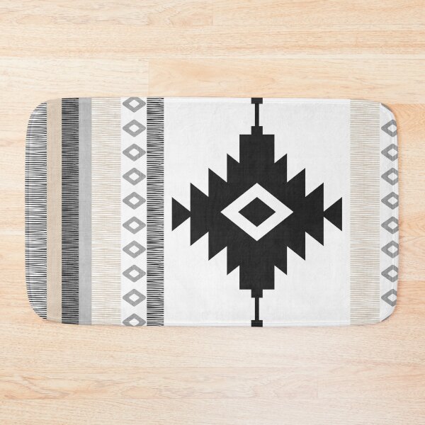 Item preview, Pueblo Tribal Pattern Black and White and Tan designed and sold by House of Haha.