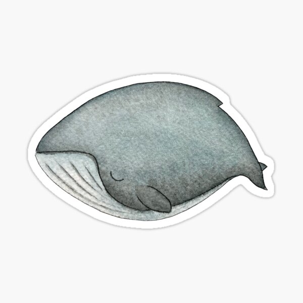Sleepy whale Sticker