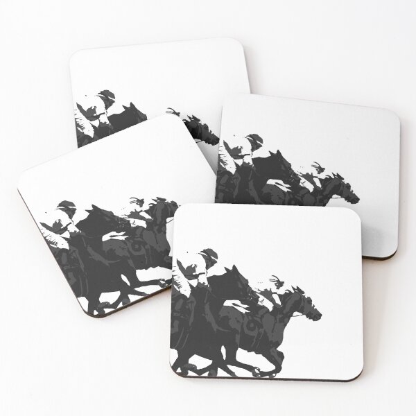 Item preview, Racehorses in black designed and sold by taylorsarttable.