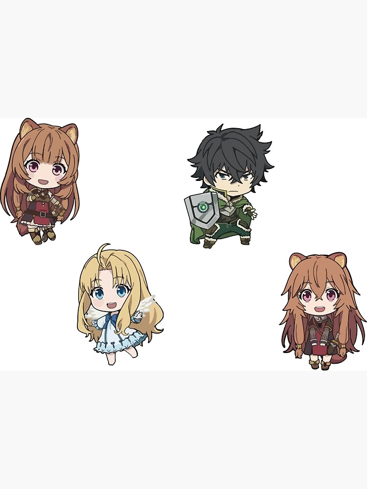 Design dos personagens de Tate no Yuusha no Nariagari