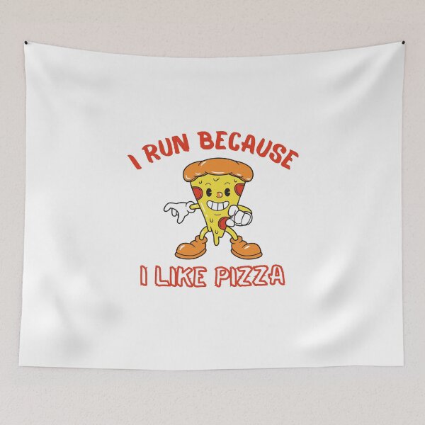 Item preview, I Run Because I Like Pizza designed and sold by OurShop00.