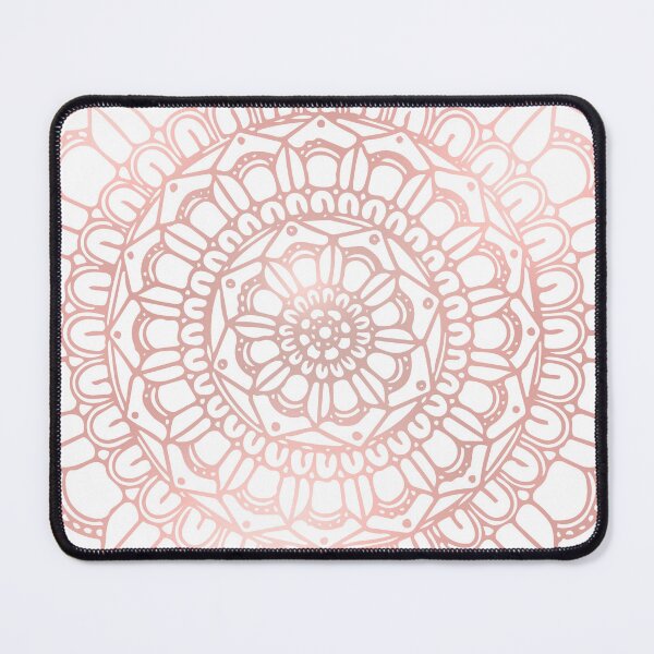 Item preview, Rose Gold Hand Drawn Boho Mandala designed and sold by Kelly Dietrich Mandala & Fractal Art.