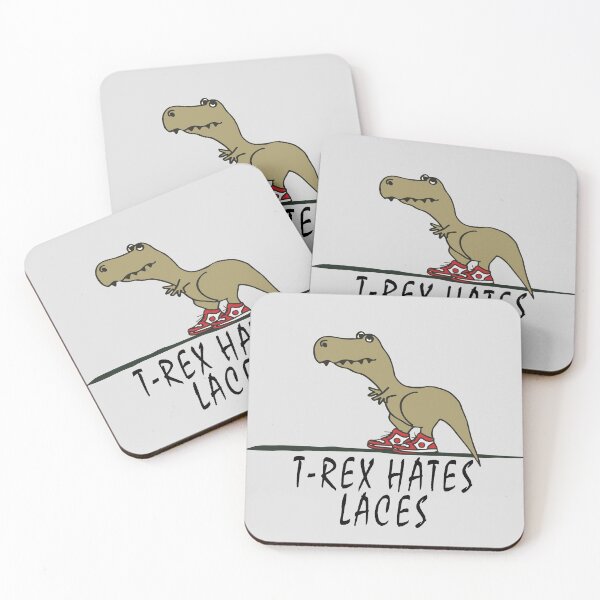 Item preview, T-Rex - Hates Laces designed and sold by Mad Monkey Shop.