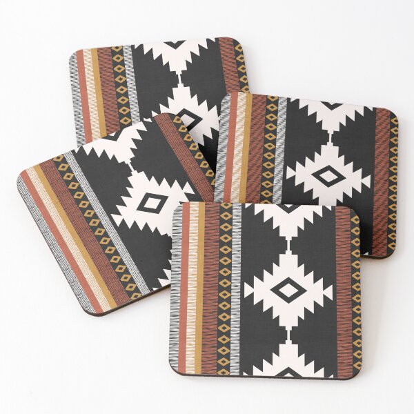 Item preview, Pueblo Tribal Pattern Black and Sienna designed and sold by House of Haha.