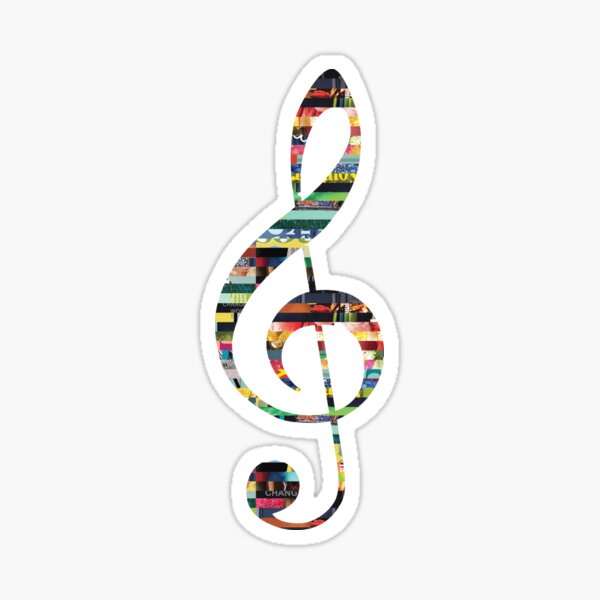 Treble Clef Sticker
