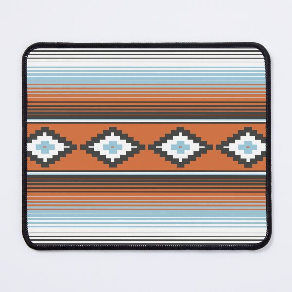 Item preview, Modern Mexican Serape in Brown and Blue designed and sold by House of Haha.