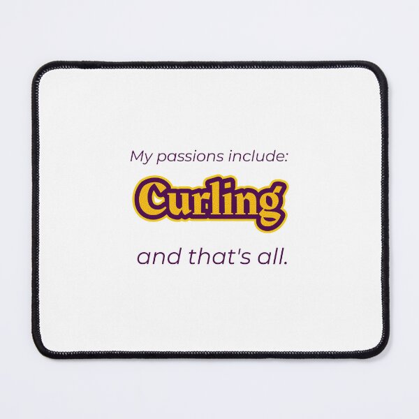 Item preview, Curling is my passion designed and sold by cooldesignsalot.