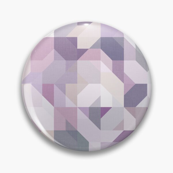 Item preview, Pastel Purple Geometric on Linen designed and sold by Kelly Dietrich Mandala & Fractal Art.
