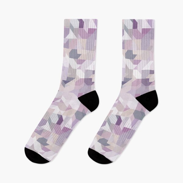 Item preview, Pastel Purple Geometric on Linen designed and sold by Kelly Dietrich Mandala & Fractal Art.