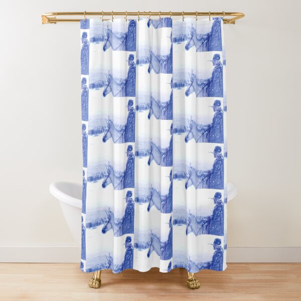 Capt. Call in a Snow Storm Shower Curtain