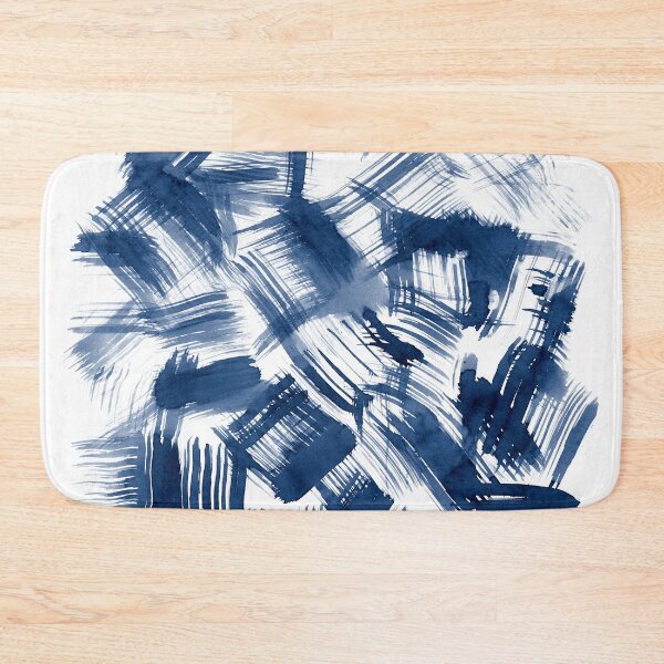 Item preview, Navy Blue Brushstrokes designed and sold by House of Haha.