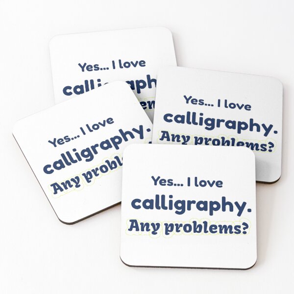 Item preview, I love Calligraphy designed and sold by cooldesignsalot.