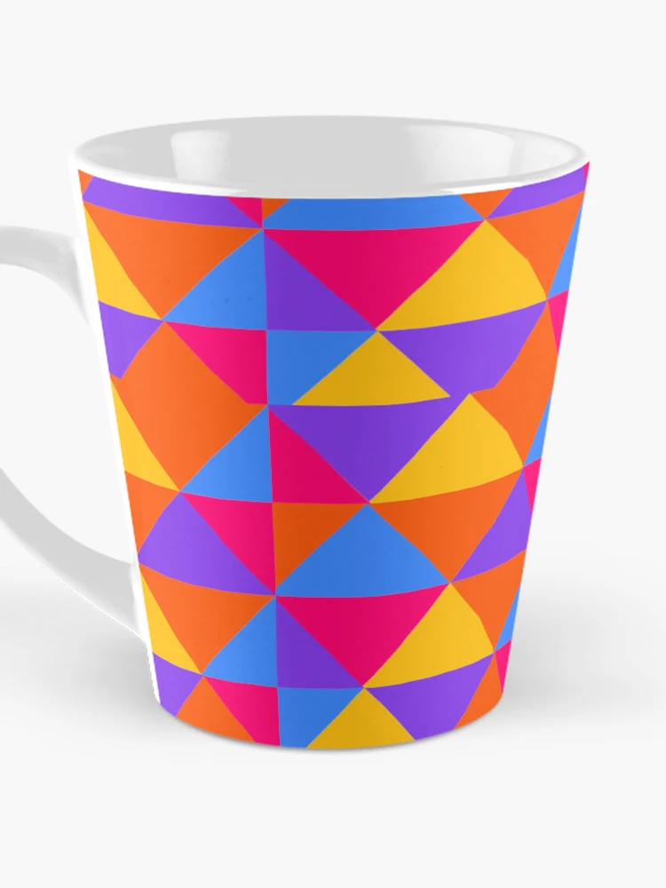Thumbnail 3 of 4, Coffee Mug, Colorful Triangles Pattern designed and sold by SN-DesignShop.