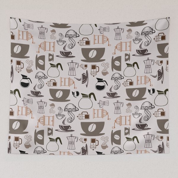 Item preview, Pattern coffee, cups jugs, grinder designed and sold by PicturePatty.